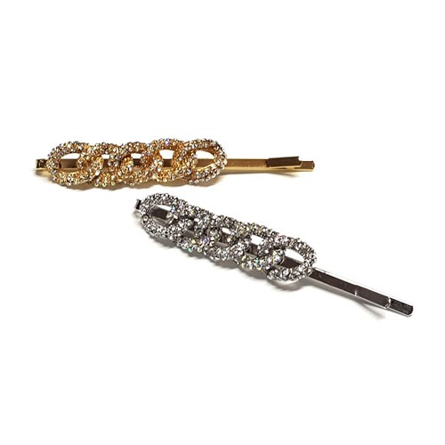 Stone Chain Hair Pin Set